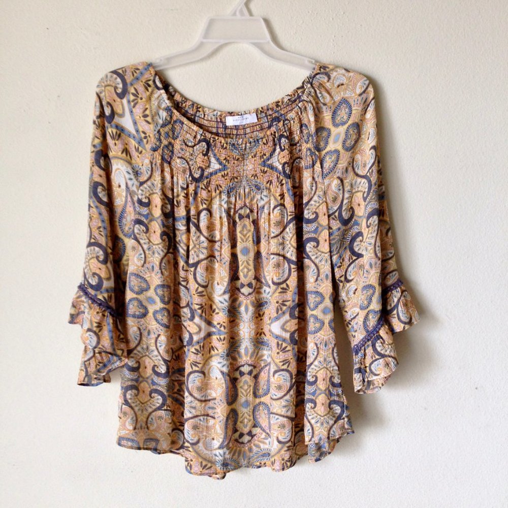 New Directions Curvy-Off The Shoulder Tunic Top